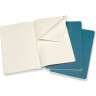 Блокнот MOLESKINE Cahier Journal Pocket, нелинованный, голубой, 3 шт. CH013B44