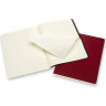Блокнот MOLESKINE Cahier Subject A4, линейка, чёрный/красный, 2 шт. CH5STNB02