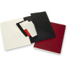 Блокнот MOLESKINE Cahier Subject A4, линейка, чёрный/красный, 2 шт. CH5STNB02