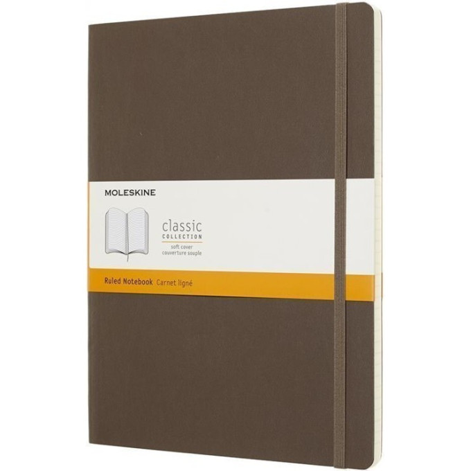 Блокнот MOLESKINE Classic Soft Pocket, без разлиновки, коричневый QP613P14