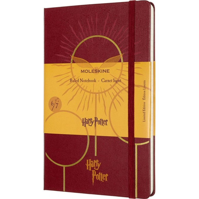 Блокнот MOLESKINE LE HARRY POTTER LARGE линейка, бордовый LEHP02QP060F